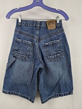 VTG 90s NSI Boys' Wide Leg Baggy Jean Shorts, Sz 12
